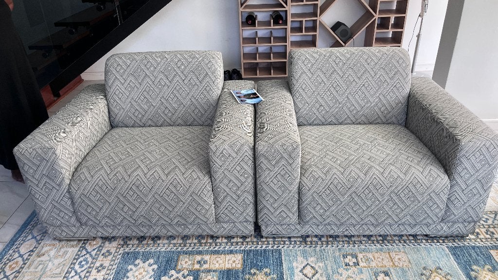 2 luxe grijze fauteuils – set van twee, Ophalen, Gebruikt, 75 tot 100 cm, 75 tot 100 cm