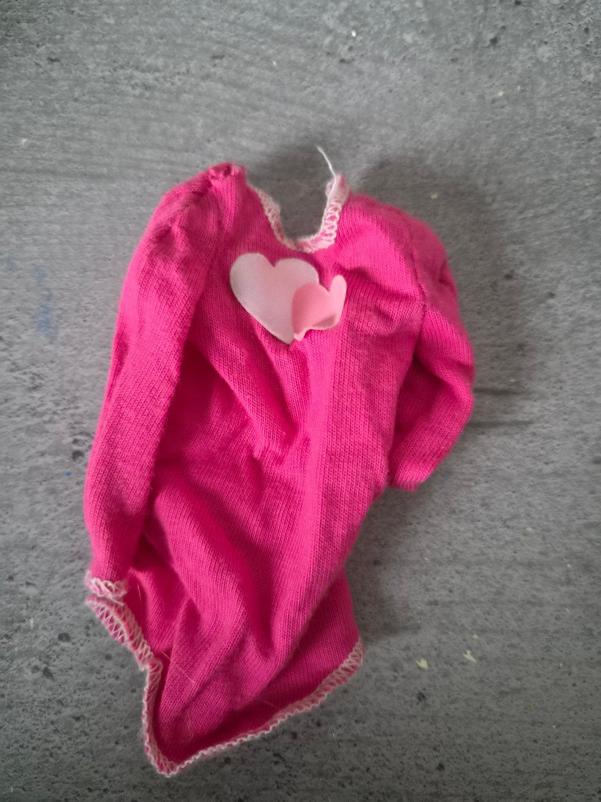 Barbie jurk roze met hartjes, Ophalen of Verzenden, Gebruikt, Kleertjes