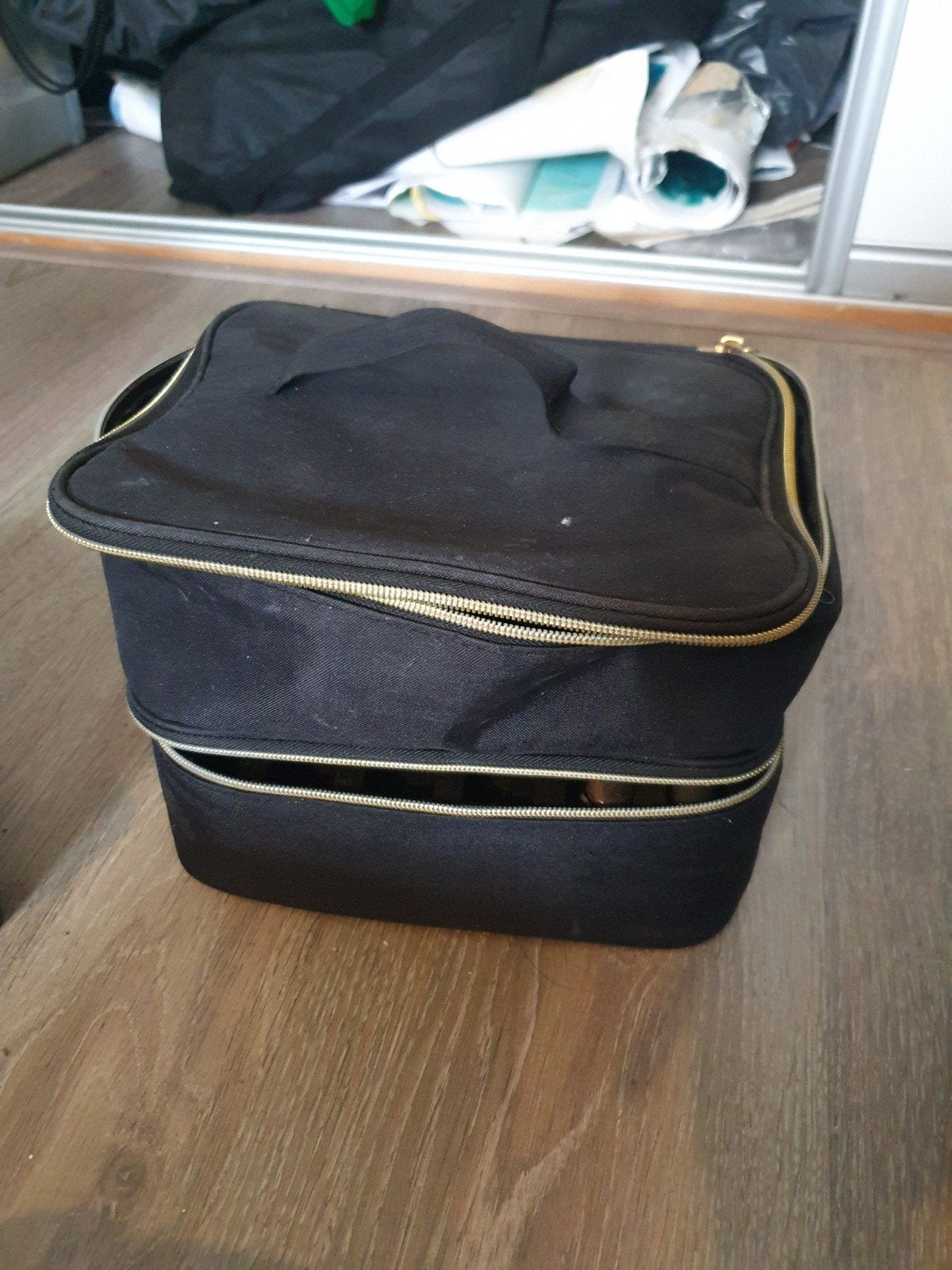 Manicure tas / Nagellak opbergtas (zonder inhoud), Ophalen of Verzenden, Gebruikt, Zwart, Softcase