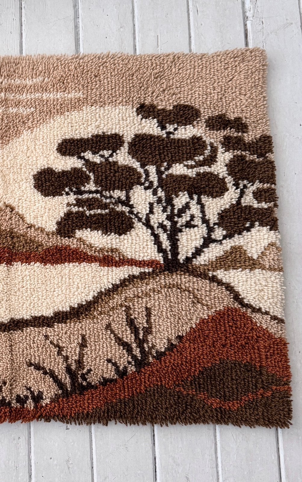 Vintage 70s Smyrna kleed, Vintage, 107 cm, Vintage, Decoratieobject