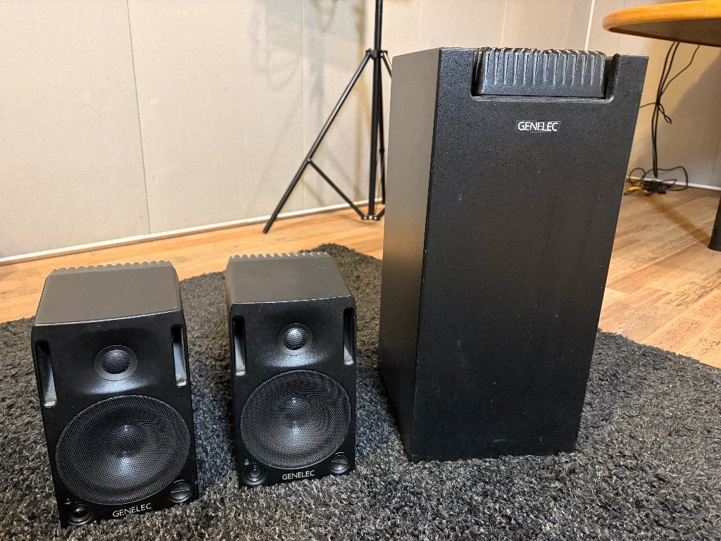 Genelec 1029A set + Genelec 1091A active subwoofer, Overige merken, Gebruikt, Ophalen of Verzenden, 120 tot 150 watt