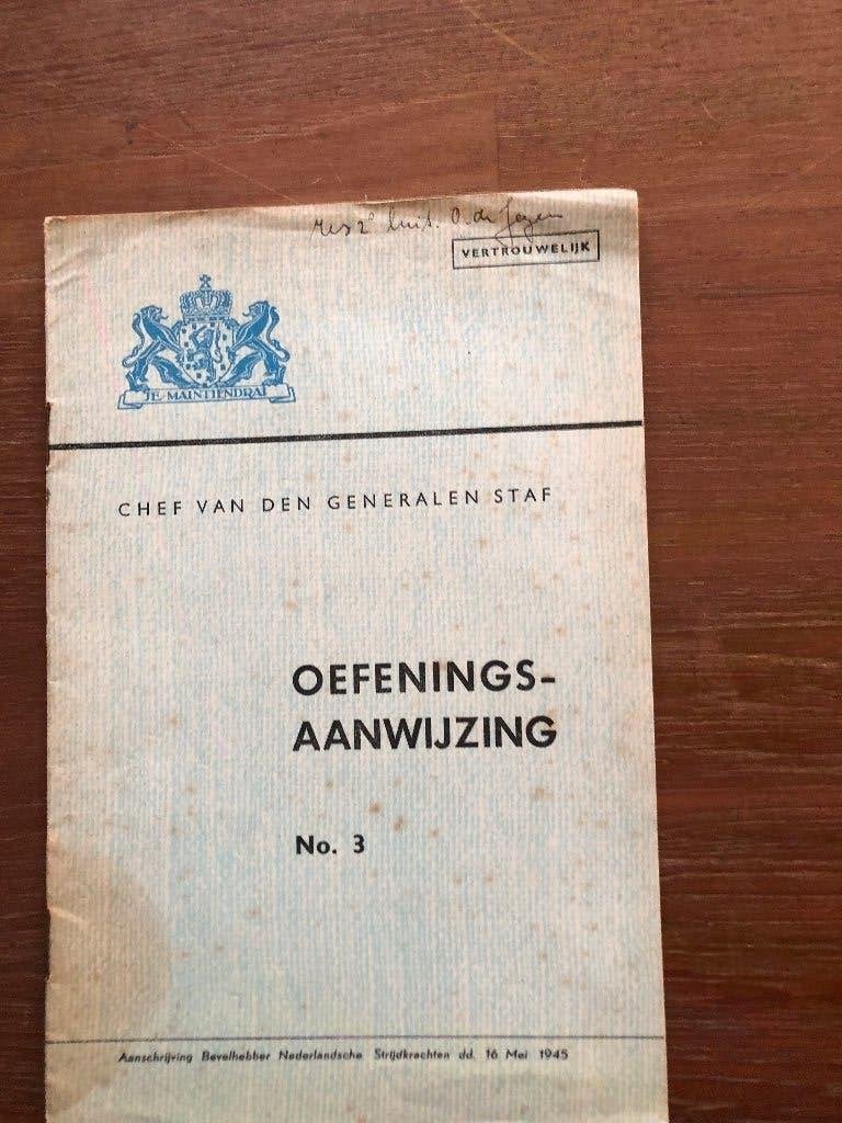 16 Mei 1945 Chef van den generale Staf: Oefeningsaanwijzing, Tweede Wereldoorlog, Verzenden, Zo goed als nieuw, Overige onderwerpen