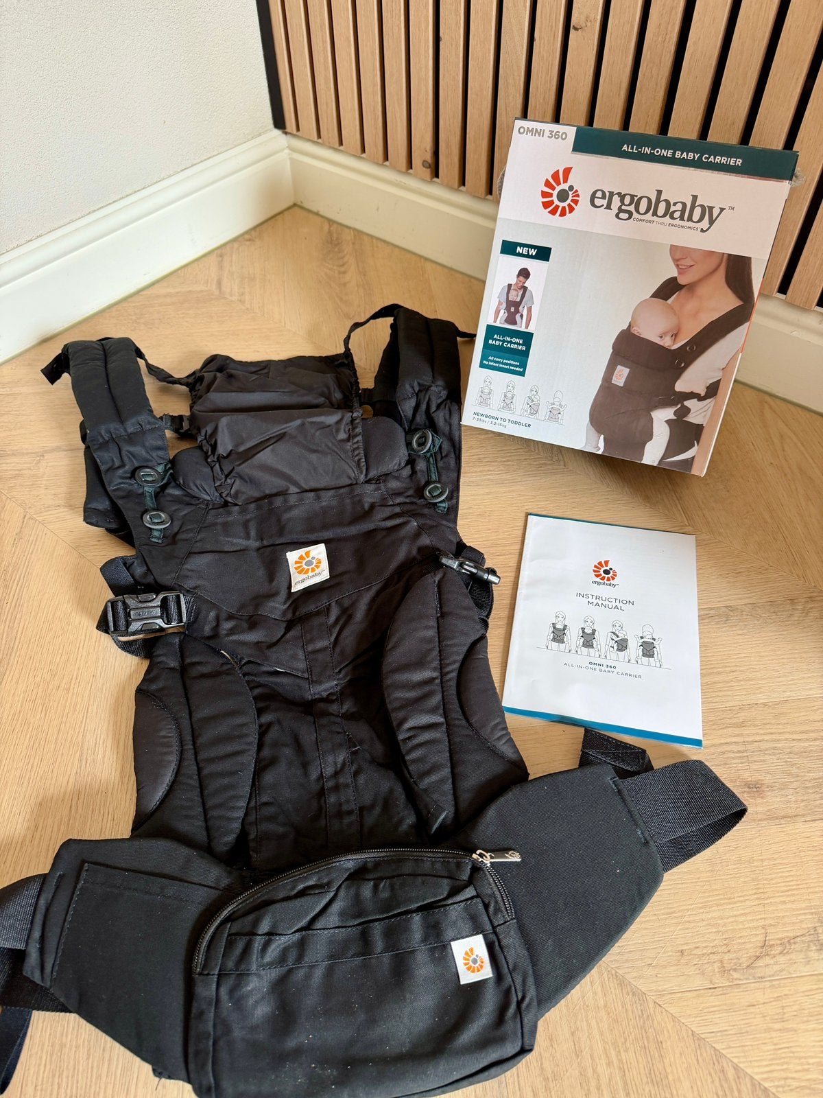 Ergobaby Omni 360 Draagzak Zwart - Nieuw in doos, Kinderen en Baby's, Babydragers en Draagdoeken, Overige merken, Nieuw, Ophalen of Verzenden