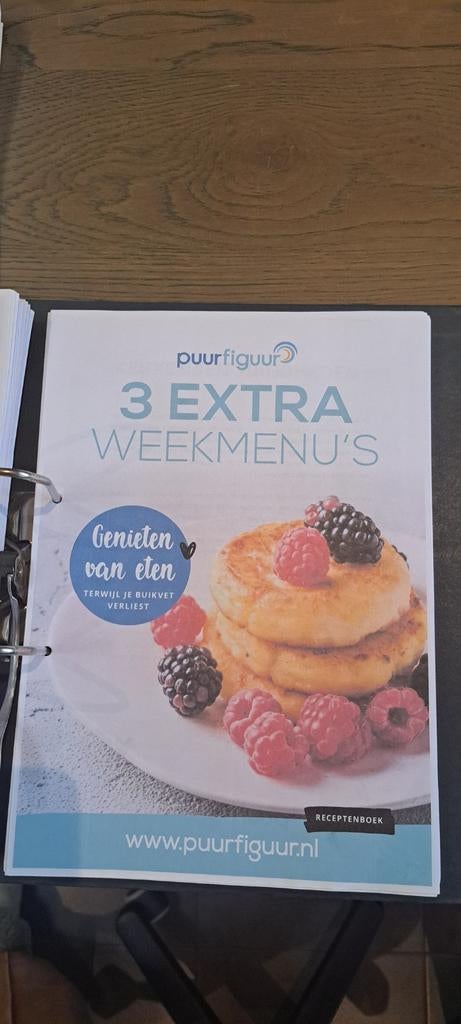 Puur Figuur: 3 Extra Weekmenu's Receptenboek, Ophalen of Verzenden
