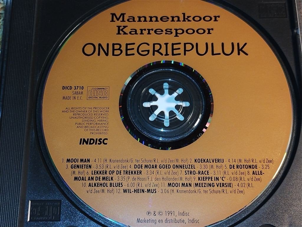 Mannenkoor Karrespoor - Onbegriepuluk, Ophalen of Verzenden, Zo goed als nieuw, Levenslied of Smartlap