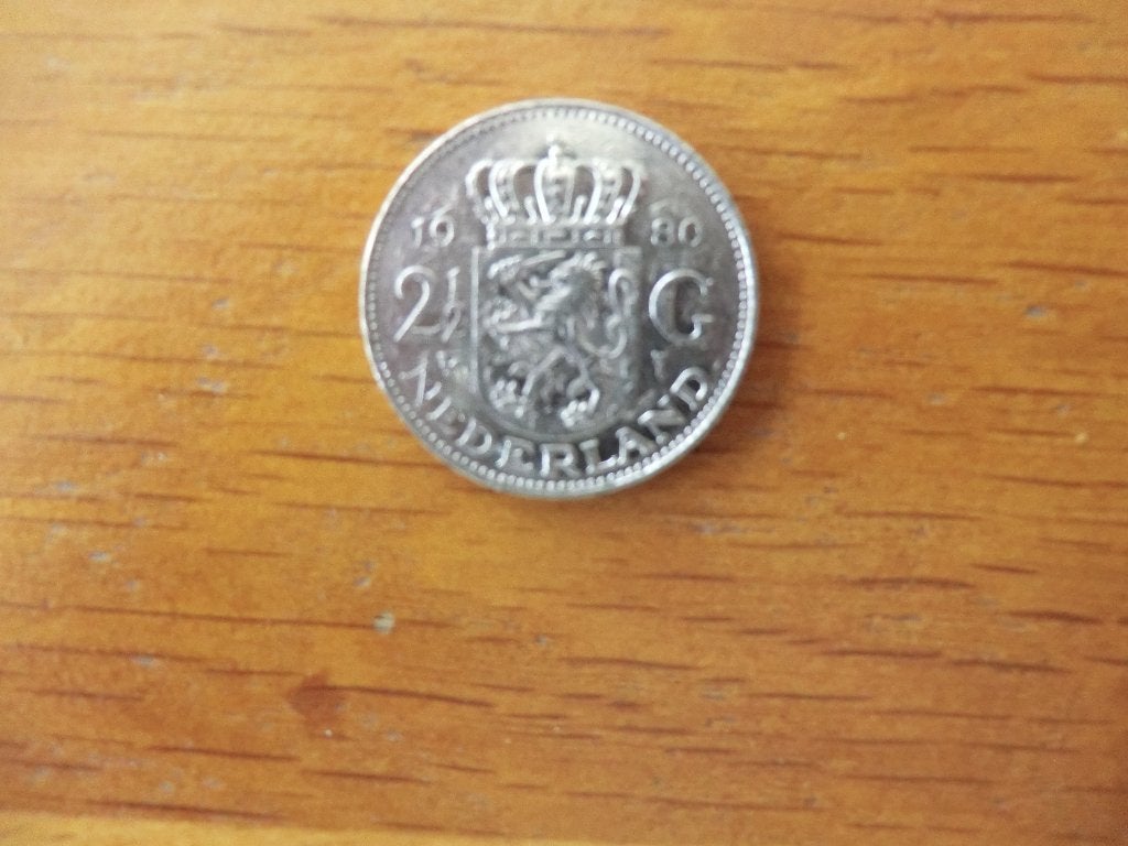 2,5 Gulden 1980 Juliana, Postzegels en Munten, Munten | Nederland, Ophalen of Verzenden, Koningin Juliana, 2½ gulden, Losse munt