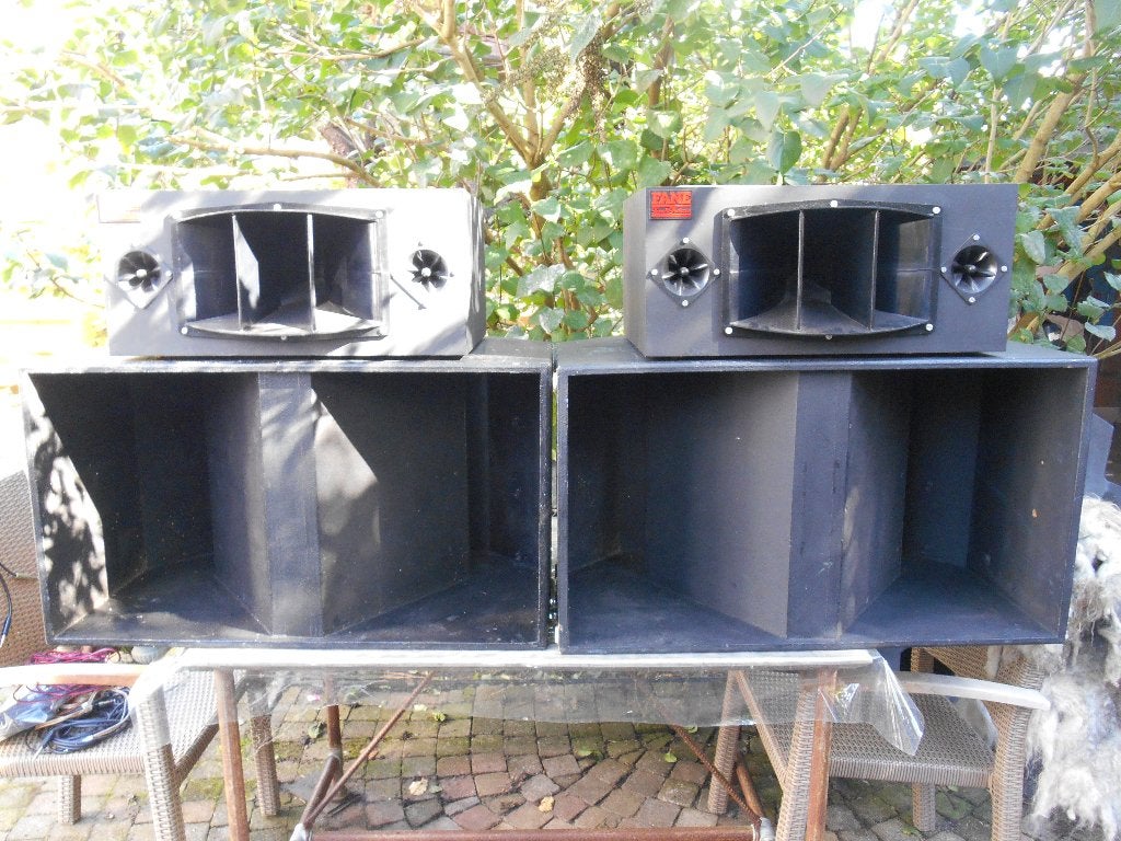Vintage Speakers w-bin speakers  15 inch w-bin kasten,, Ophalen, 150 watt of meer, Overige typen, Overige merken
