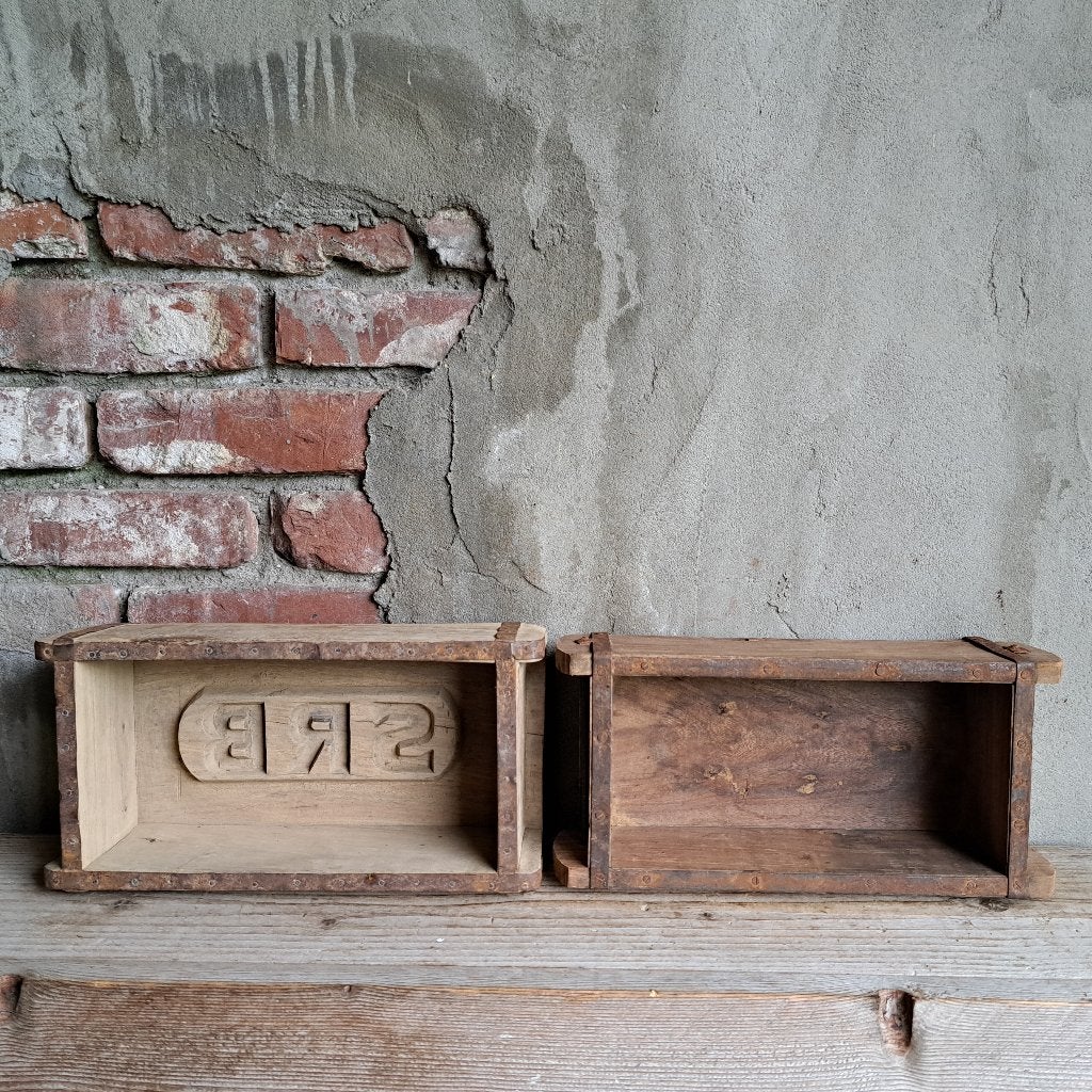 Landelijke houten steenmal steen mal sober stoer *Etage3*, ., Ophalen of Verzenden, Zo goed als nieuw, .