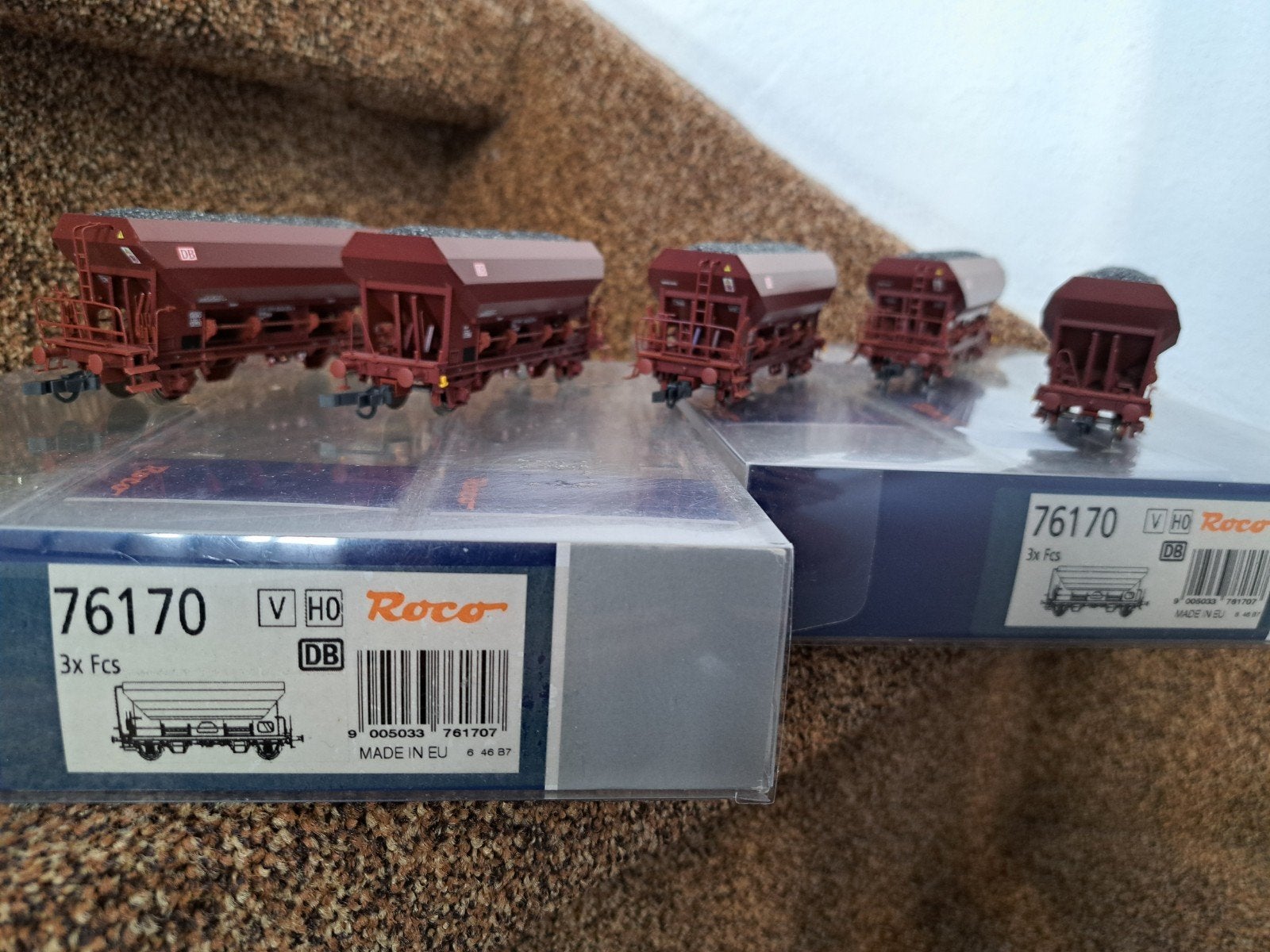 Roco zelfstandwagens 5x  (76170), Gelijkstroom, Wagon, Ophalen of Verzenden, Zo goed als nieuw