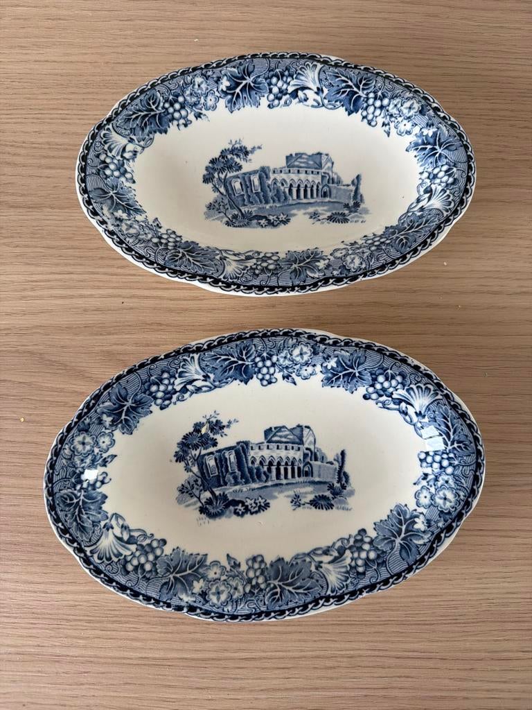 Set van 2 antieke Wood & Sons 'Burslem' schaaltjes, Antiek en Kunst, Antiek | Servies los, Ophalen of Verzenden