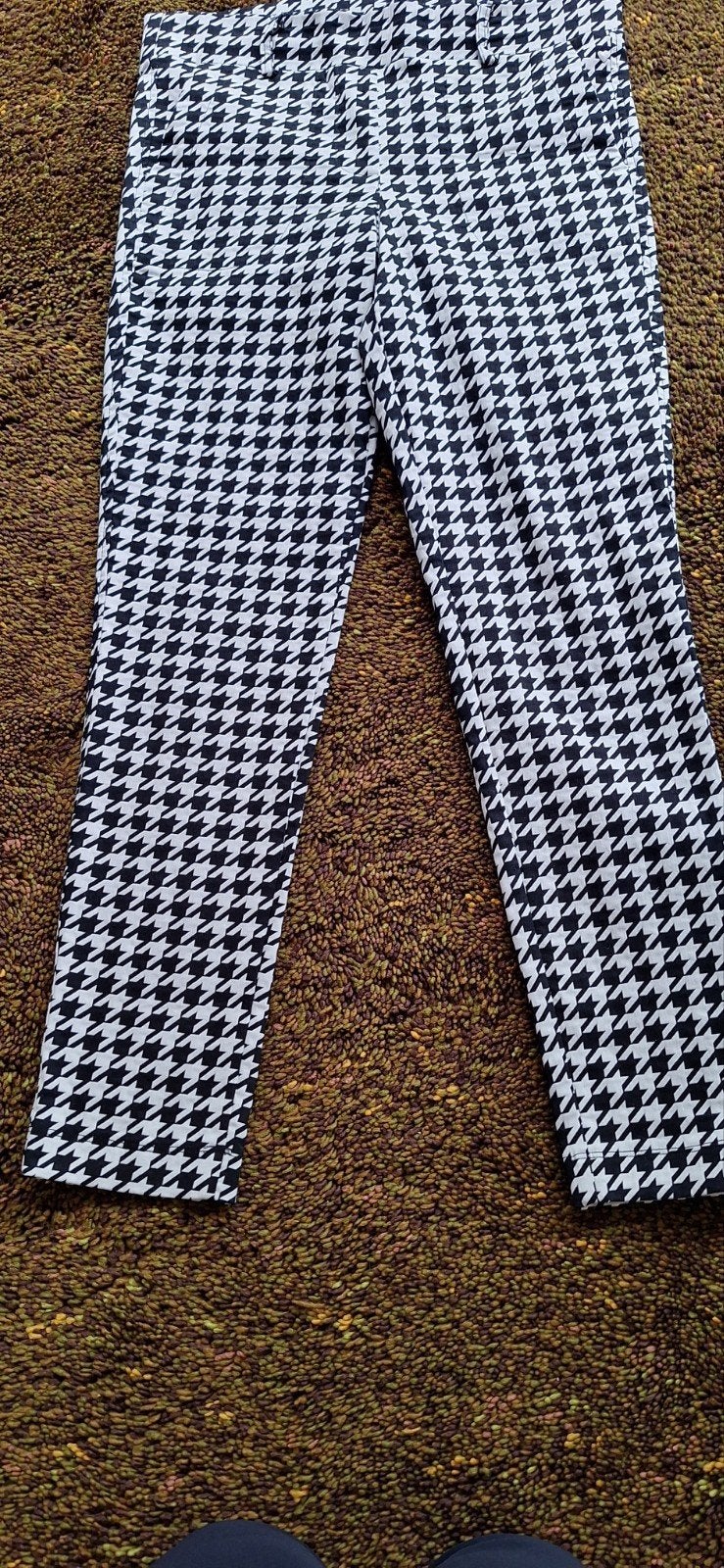 Helena Hart Pied de Poule Broek - Professioneel Ingekort, Kleding | Dames, Broeken en Pantalons, Maat 38/40 (M), Zwart, Zo goed als nieuw