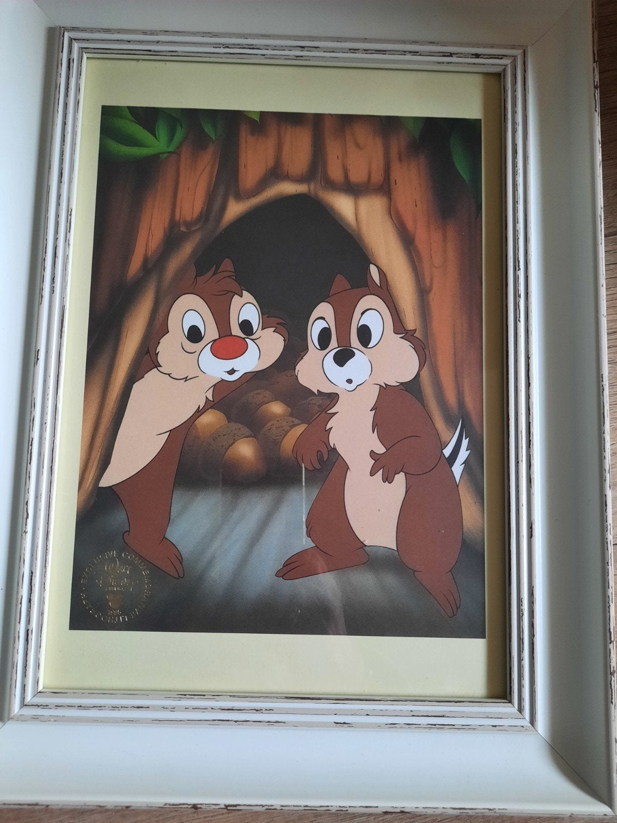 Disney Exclusive Knabbel en Babbel Lithograph, Ophalen of Verzenden, Overige figuren, Zo goed als nieuw, Beeldje of Figuurtje