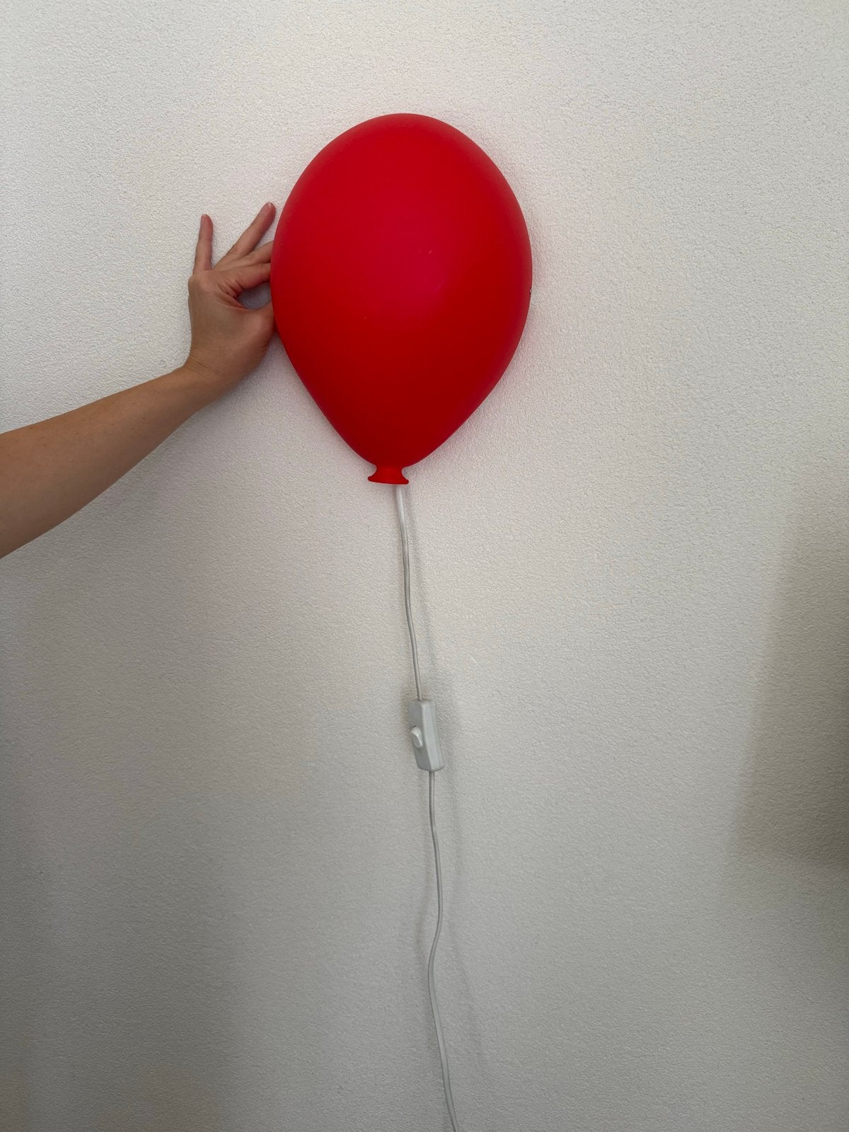 IKEA SMILA BLOMMA Wandlamp - Rode ballon, Ophalen, Rood, IKEA, Overige fittingen