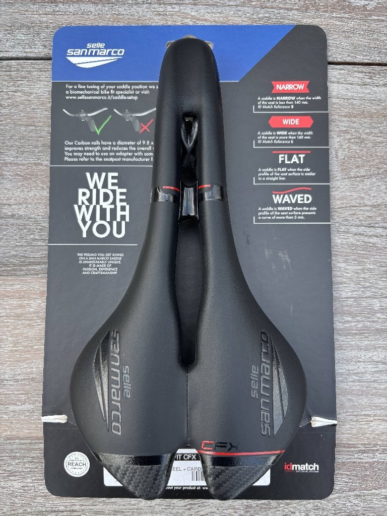 RACEFIETS ZADEL SAN MARCO ASPIDE OPEN-FIT CFX, Ophalen of Verzenden, Zo goed als nieuw, Zadel, Racefiets