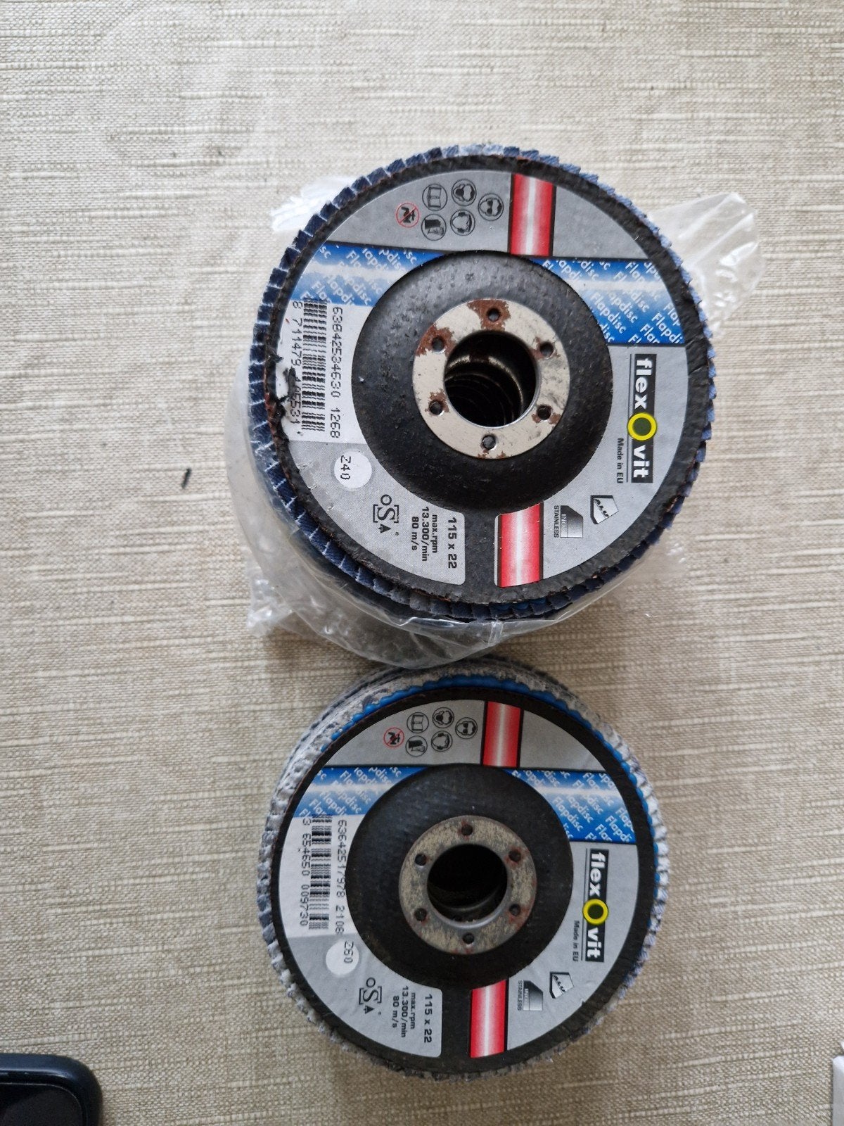 Flexovit Flapdiscs 115x22mm - Nieuw in verpakking, Doe-het-zelf en Verbouw, Ophalen of Verzenden, Nieuw