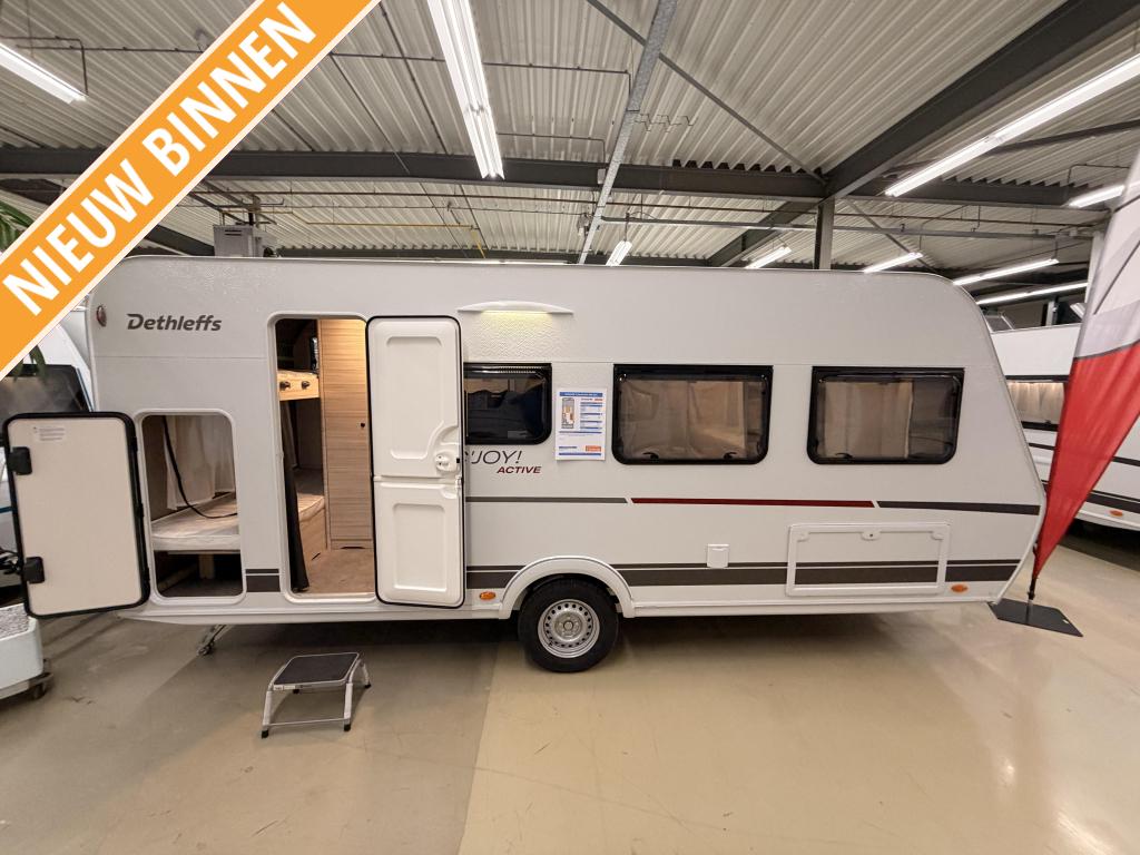 Dethleffs C'Joy Active 480 QLK +active pakket, Caravans en Kamperen, Caravans, Bedrijf, tot en met 4, 1000 - 1250 kg, Overige