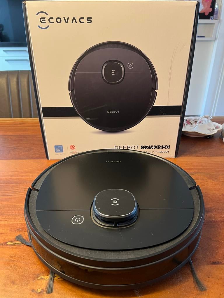 ECOVACS DEEBOT OZMO 0950 Robotstofzuiger - Z.G.A.N., Ophalen of Verzenden, Zo goed als nieuw, Robotstofzuiger, Minder dan 1200 watt