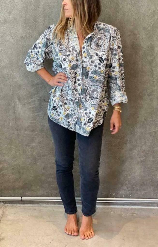 Isabel Marant Etoile ruime blouse katoen Fr mt 38+ ZGAN, Maat 38/40 (M), Overige kleuren, Verzenden, Zo goed als nieuw