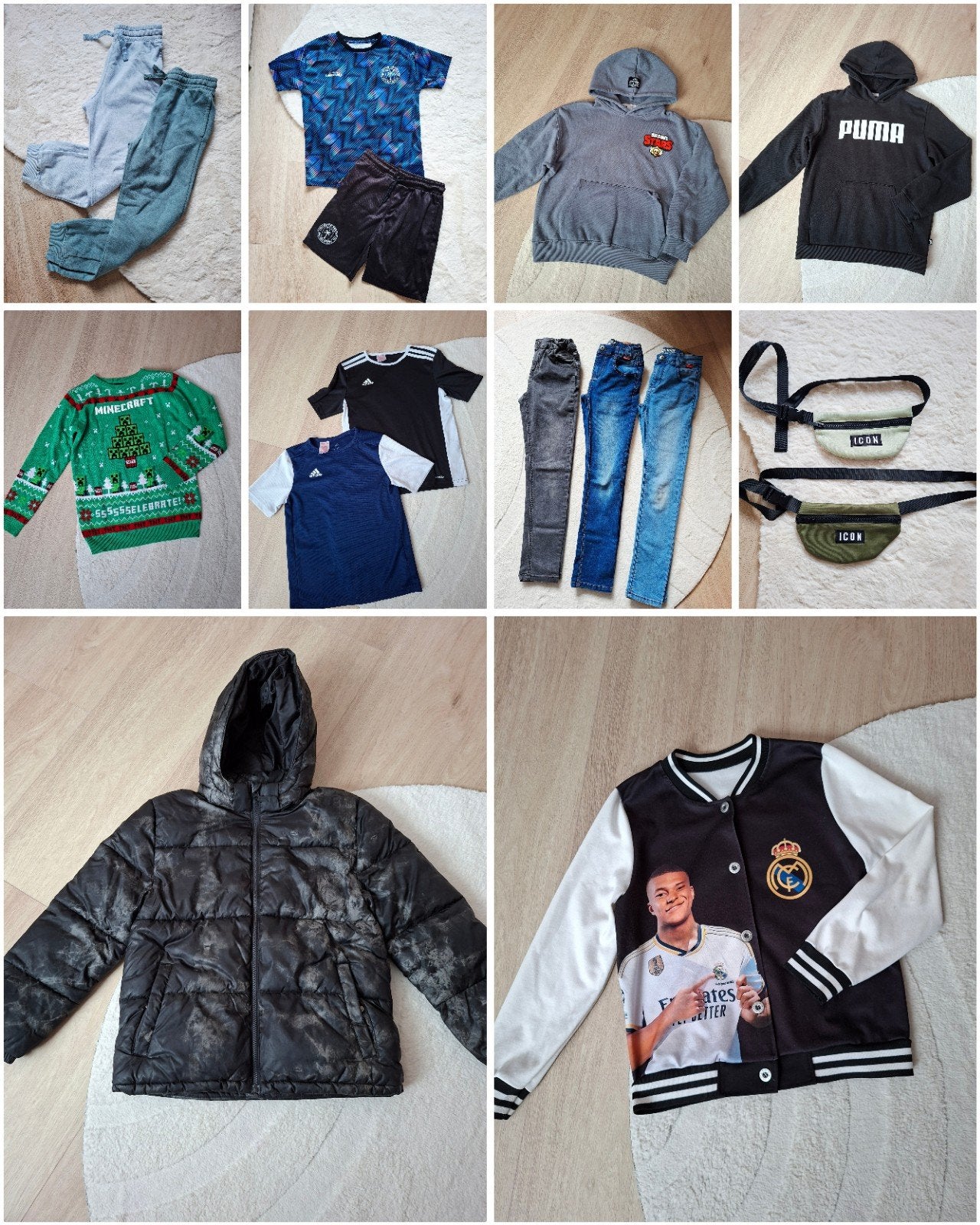 Groot pakket jongens kleding met Winterjas mt 140-158, Ophalen of Verzenden, Zo goed als nieuw