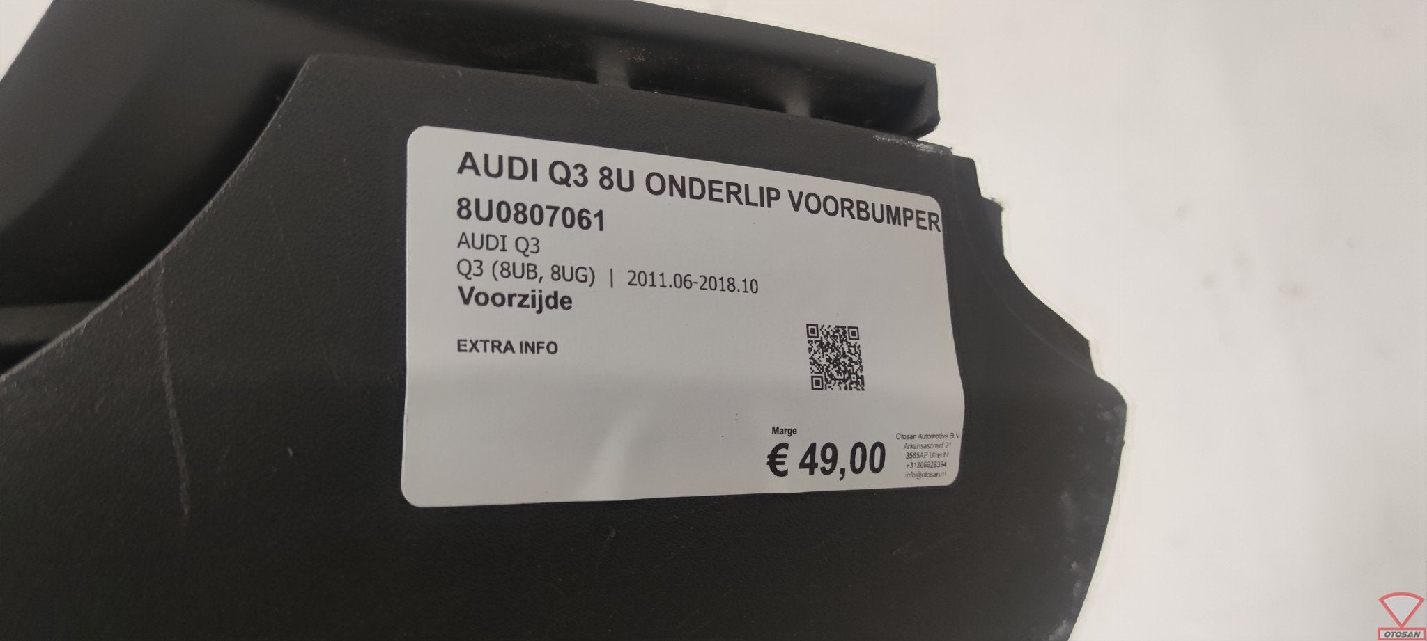 Audi Q3 8U Onderlip voorbumper 2011-2015 8U0807061, Auto-onderdelen, Gebruikt, Voor, AUDI AG, Auto-Union-Strasse 1
85045  Ingolstadt, DE