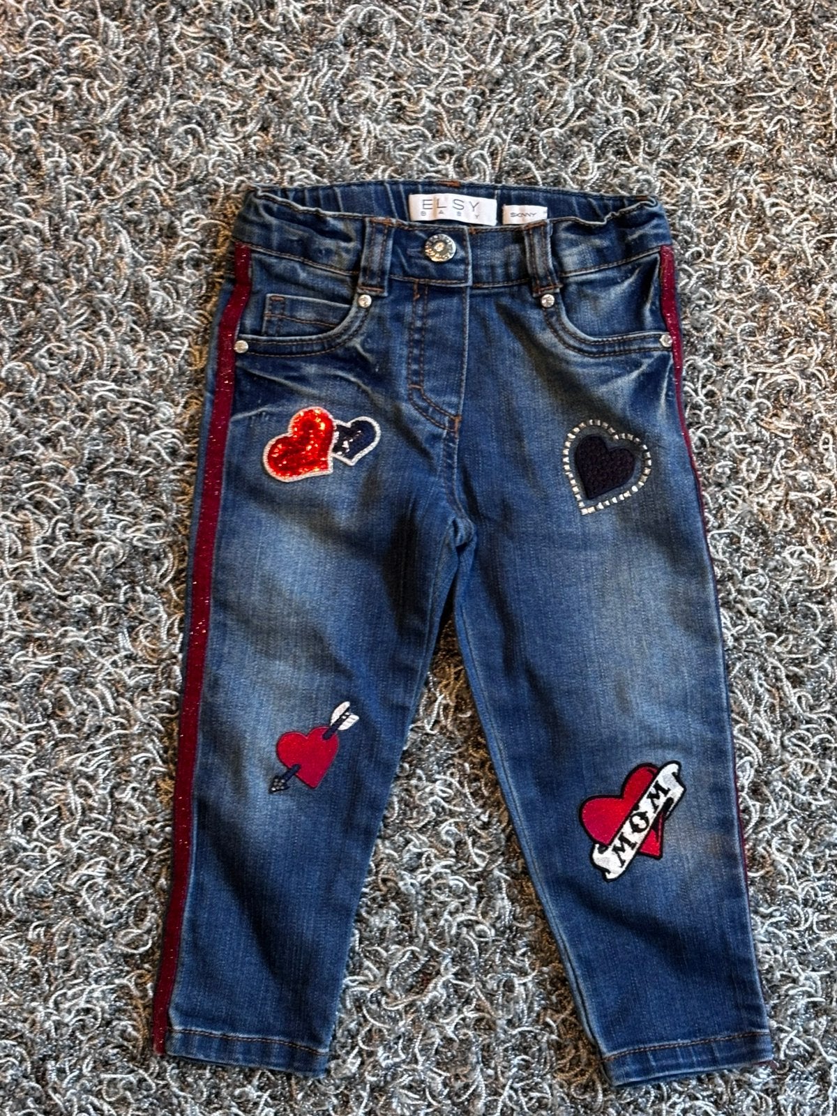 Elsy jeans broekje 12 maanden, Kinderen en Baby's, Ophalen of Verzenden, Zo goed als nieuw, Meisje, Broekje