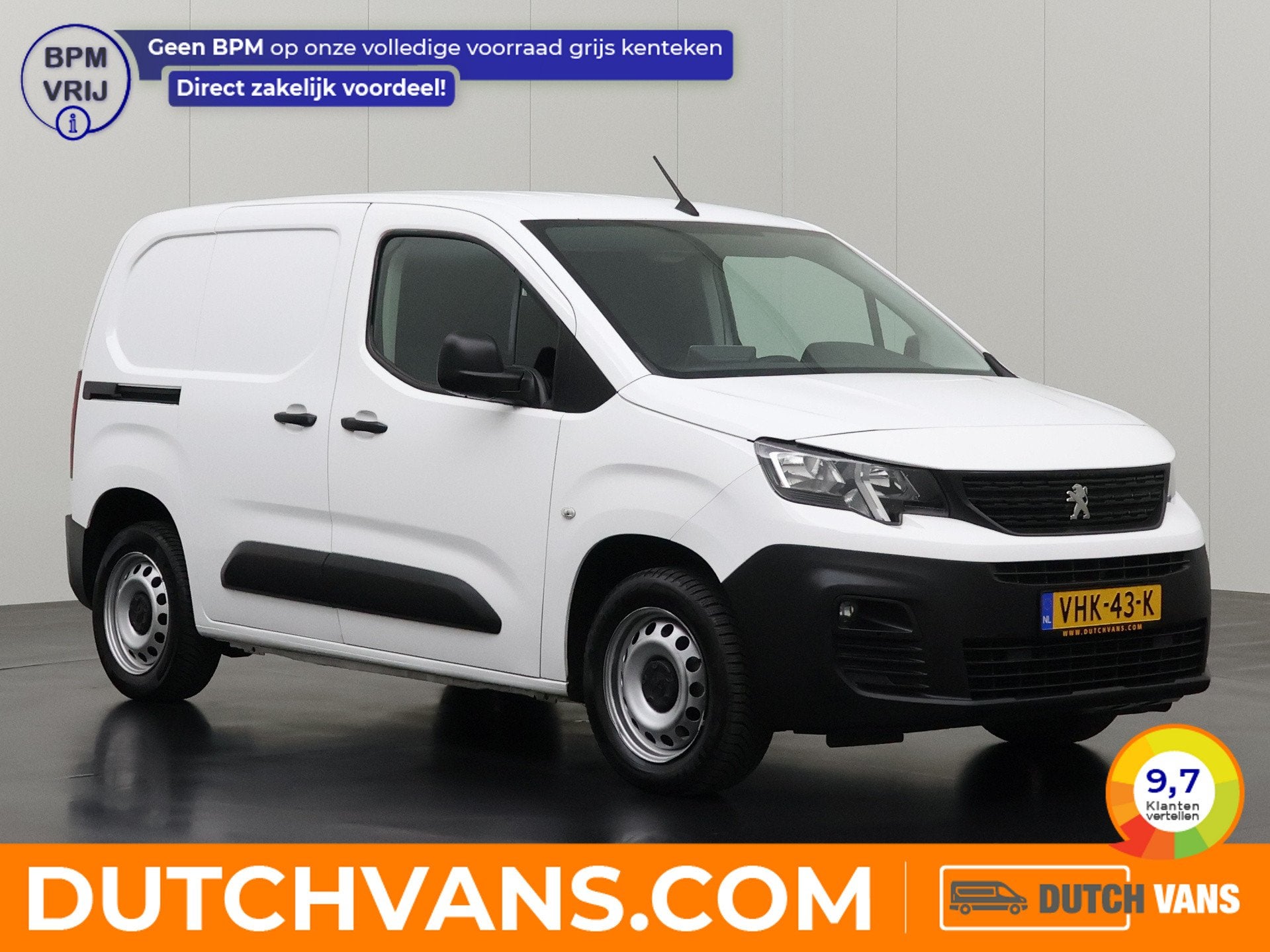 Peugeot Partner 1.5BlueHDI Premium | Katinrichting | Trekhaa, Voorwielaandrijving, Dealer onderhouden, Stof, 4 cilinders