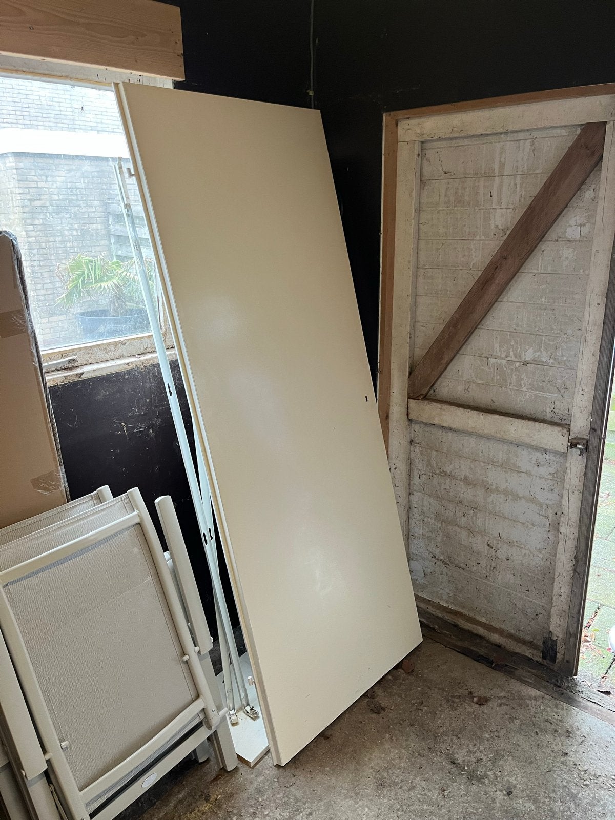 Opdek binnendeur 78 x 200,5 cm, Doe-het-zelf en Verbouw, Deuren en Horren, Ophalen, Gebruikt, Minder dan 80 cm, Binnendeur