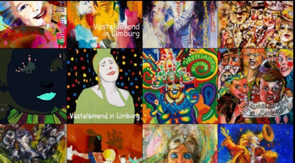 Gehele serie carnaval posters 'Vastelaovend in Limburg', Ophalen, A1 t/m A3, Overige onderwerpen, Rechthoekig Staand
