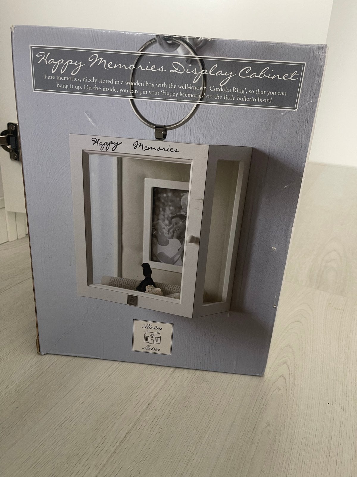 Happy Memories Display Cabinet - Wit houten vitrinekastje, Ophalen, Hout, Nieuw, Landelijk