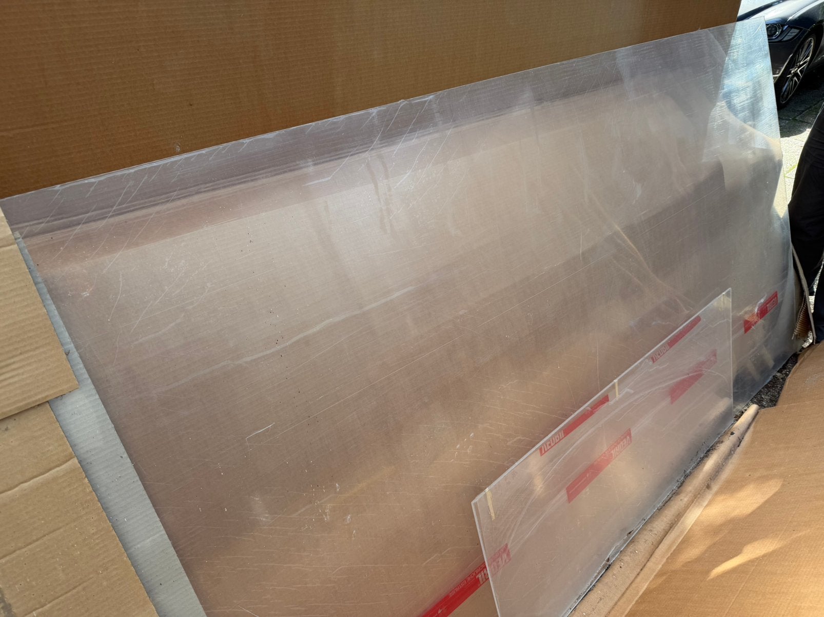 Plexiglas 6mm dik plaat 252 x 127 cm, Ophalen, Nieuw