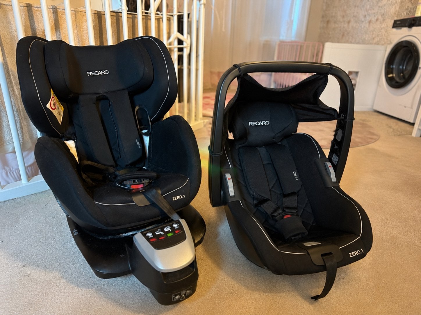 Recaro Zero.1 Kinderstoel Draaibaar + nieuwe maxicosi, Overige merken, Gebruikt, 0 t/m 18 kg, Isofix