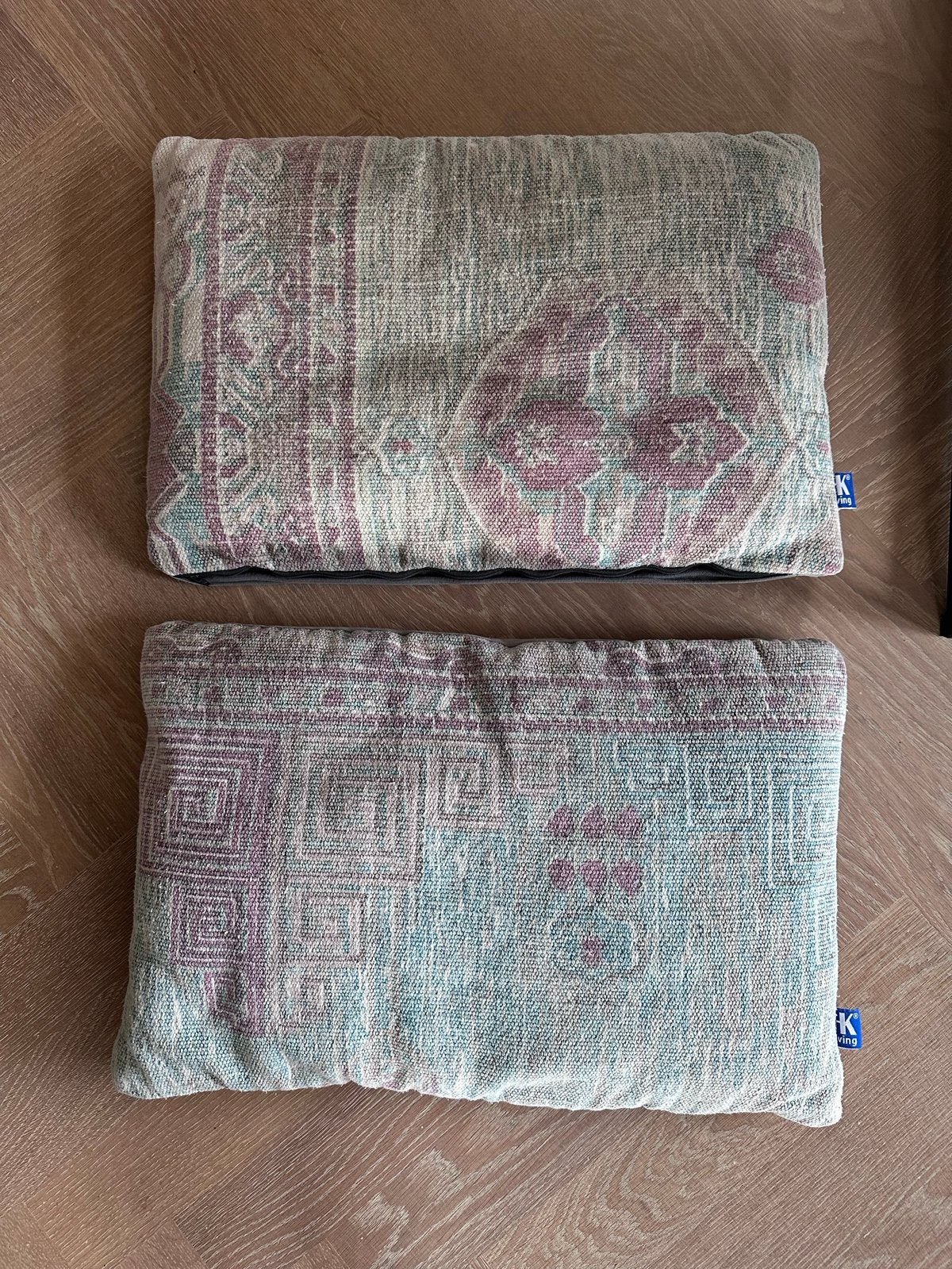 HKLiving Kussens - Set van 2 met uniek patroon, Overige merken, Meerkleurig, Ophalen of Verzenden, Zo goed als nieuw