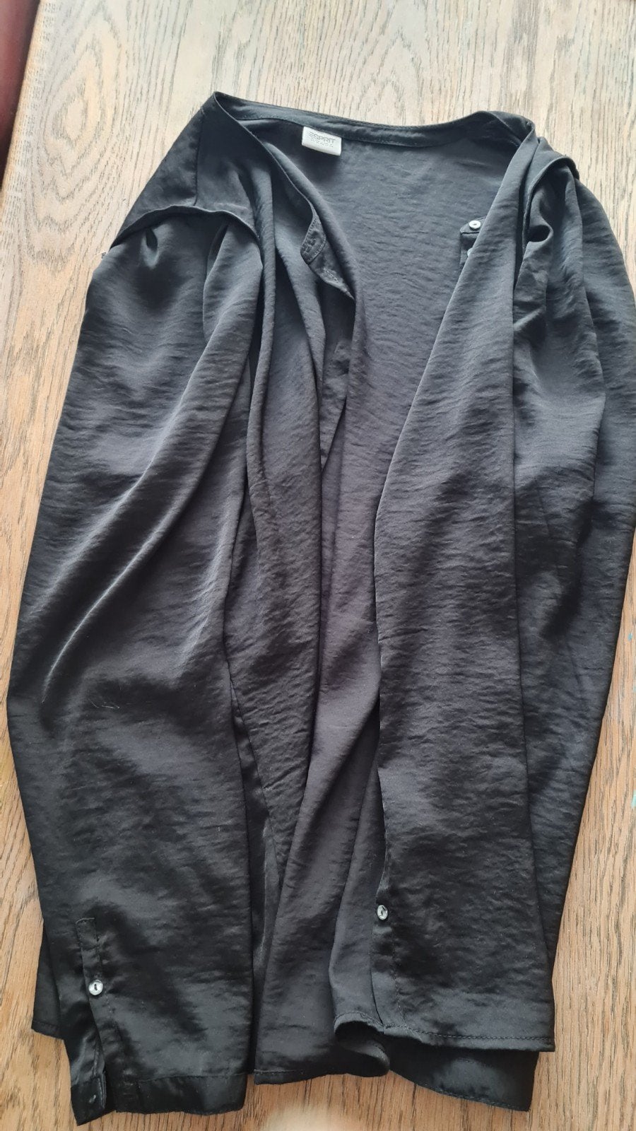 Esprit Zwarte Blouse Maat 42/44 (L), Zwart, Maat 42/44 (L), Ophalen of Verzenden, Gedragen