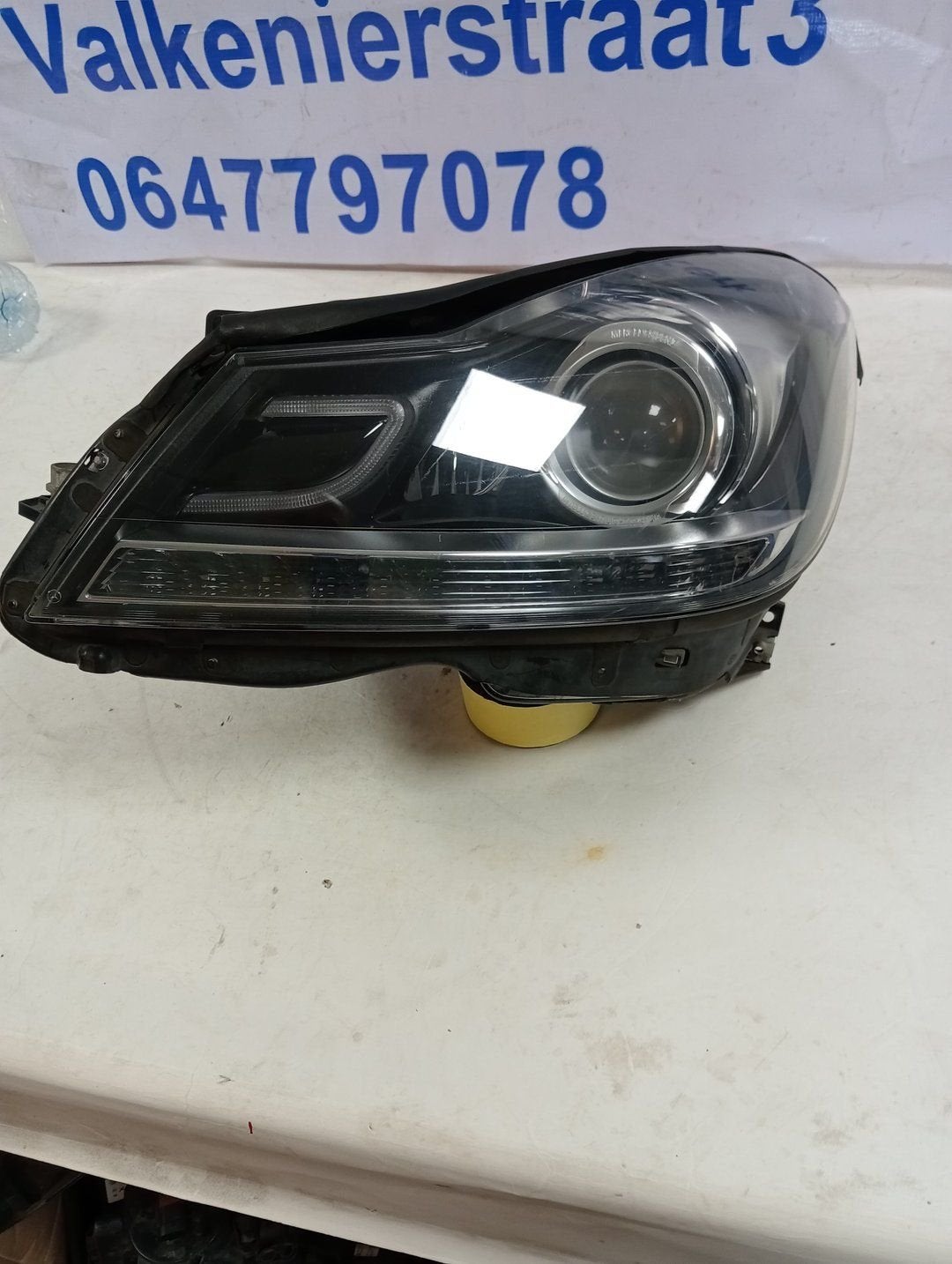 mercedes C-klasse w204 koplamp A2048207939, Gebruikt, -, Ophalen of Verzenden, -