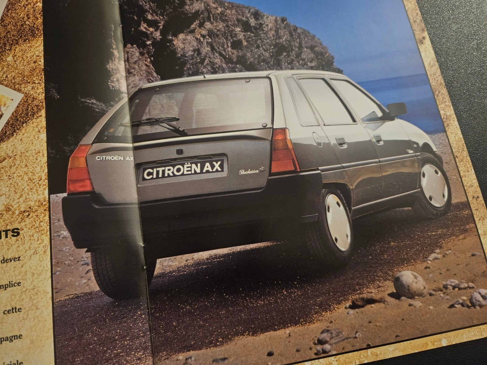 Brochure Citroën AX Thalassa 1994 Frankrijk, Ophalen of Verzenden, Zo goed als nieuw, Citroën