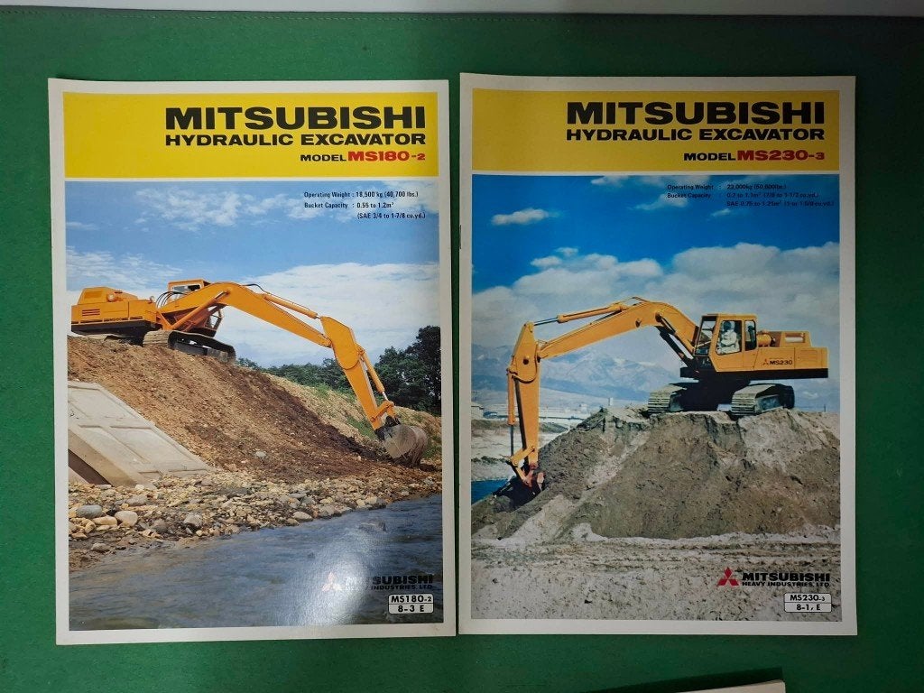 folders Mitsubishi graafmachines, Boeken, Folder, Mitsubishi, Ophalen of Verzenden, Zo goed als nieuw