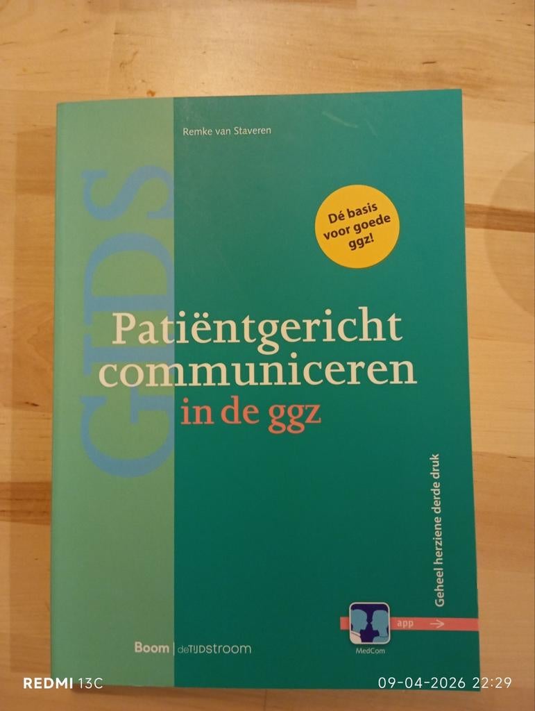 Patiëntgericht communiceren in de ggz - Remke van Staveren, Boeken, Studieboeken en Cursussen, Zo goed als nieuw, Gamma, Remke van Staveren