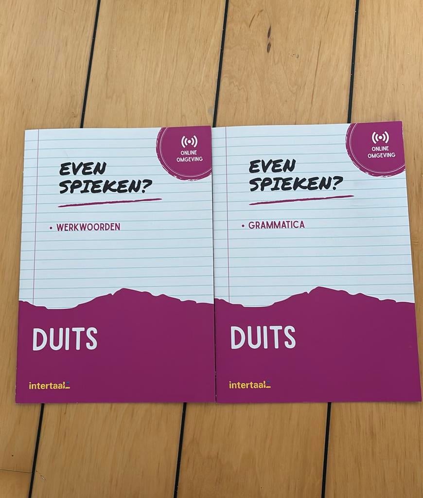 Even Spieken - Duits werkwoordenen grammatica, Boeken, Schoolboeken, Ophalen of Verzenden, Zo goed als nieuw, Overige niveaus