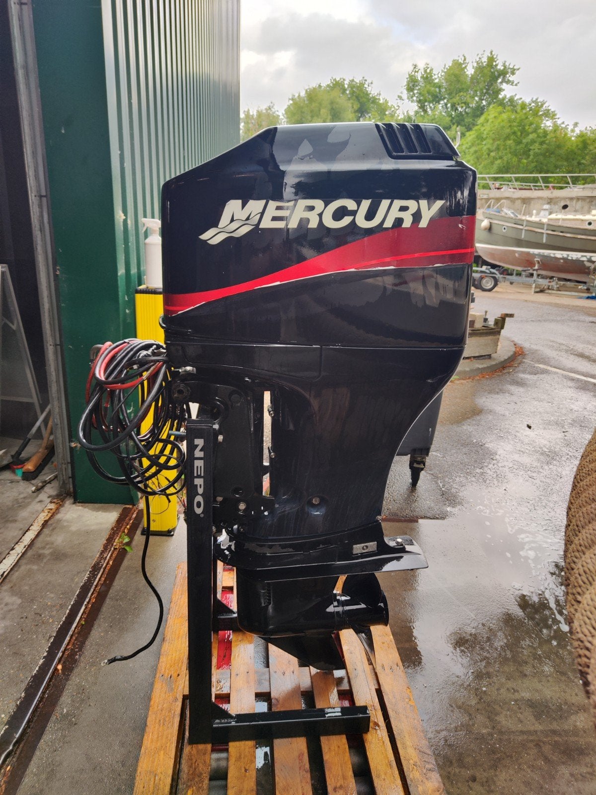 Mercury 90 PK Buitenboordmotor, Ophalen, Gebruikt, 30 pk of meer, Elektrische start