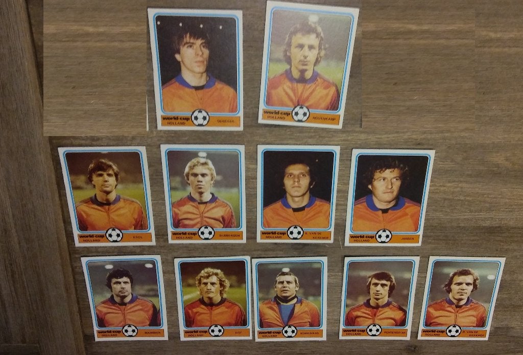 World Cup Holland Oranje plaatjes vintage Monty voetbal, Verzamelen, Verzenden, Gebruikt, Overige binnenlandse clubs, Poster, Plaatje of Sticker