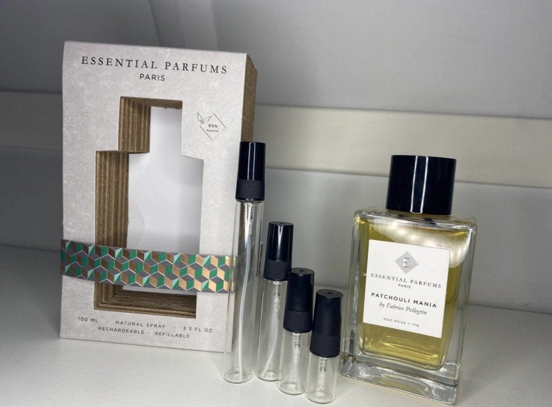 Tester sample decant Essential Parfums Patchouli Mania, Ophalen of Verzenden, Nieuw
