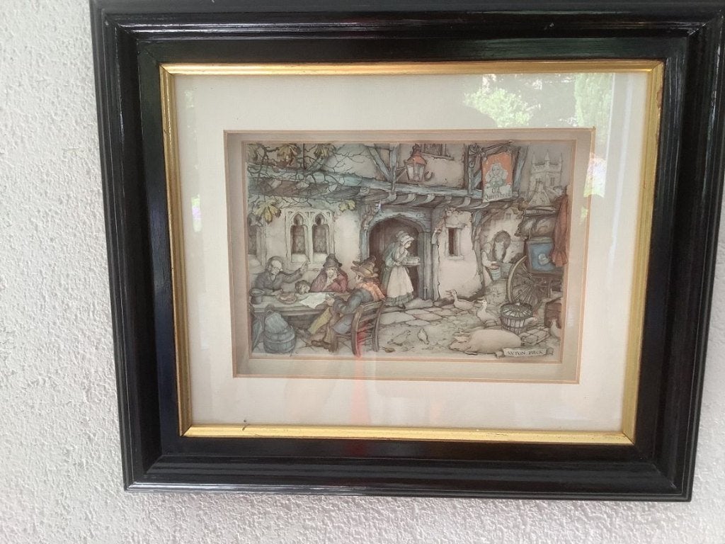 Prachtige Anton Pieck 3D kunst ("3D diorama"), Antiek en Kunst, Kunst | Tekeningen en Foto's, Ophalen of Verzenden