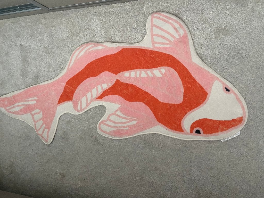 Vloerdkleed  Koi Karper 60x130 cm, Meerkleurig, Overige materialen, Overige stijlen, Nieuw