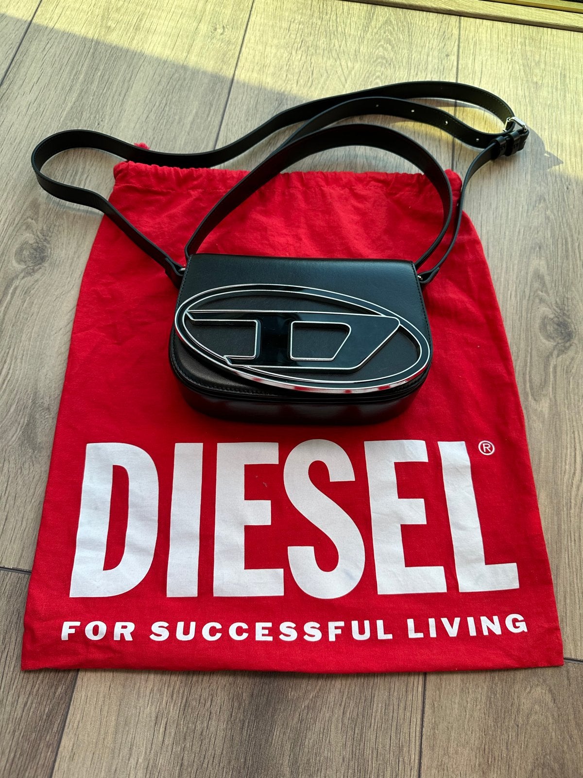 Diesel bag, Ophalen of Verzenden, Zo goed als nieuw, Zwart, Schoudertasje