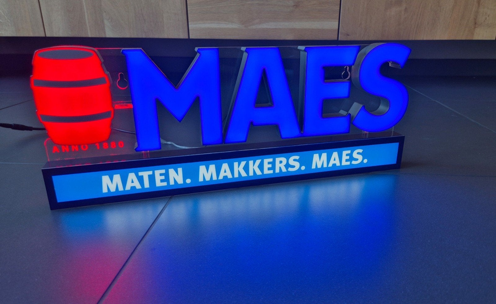 Maes Pils Lichtreclame, Verzamelen, Biermerken, Ophalen of Verzenden, Zo goed als nieuw, Overige typen, Overige merken