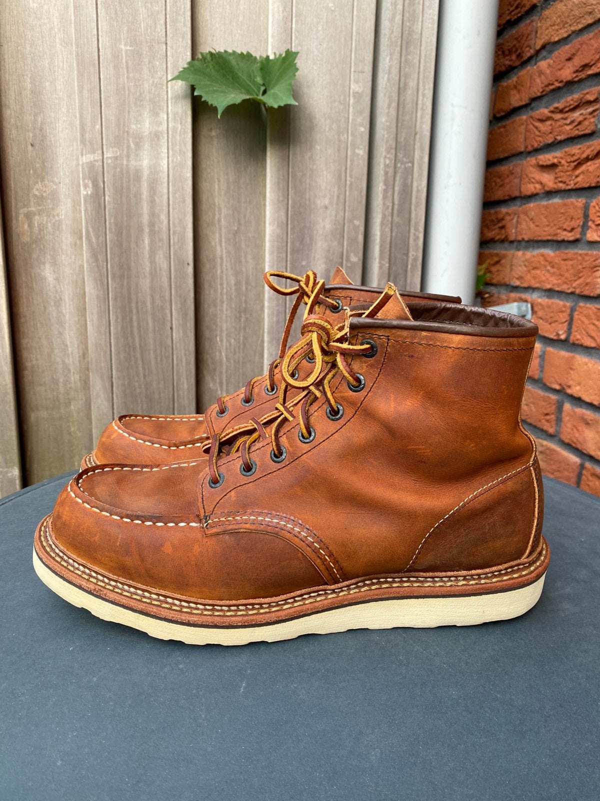 Red Wing 1907 Moc toe Copper US9D/EU42, Bruin, Boots, Ophalen of Verzenden, Gedragen