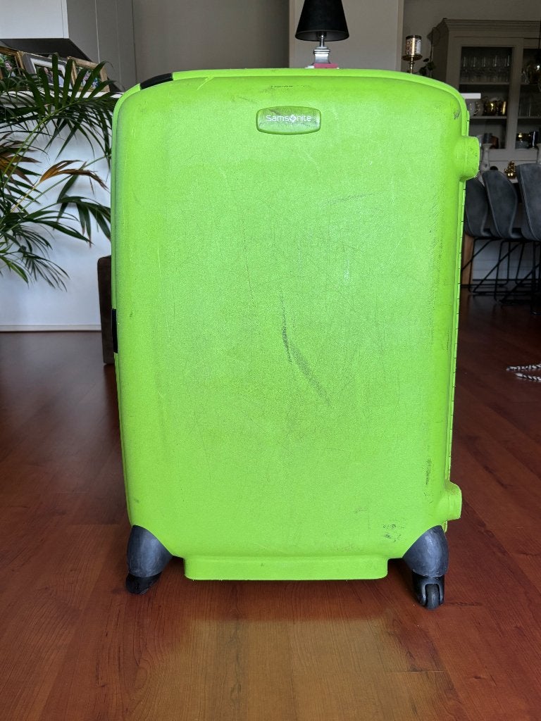 Samsonite koffer, Sieraden, Tassen en Uiterlijk, Koffers, Gebruikt, Hard kunststof, 70 cm of meer, 45 tot 55 cm, Slot, Uitschuifbare handgreep