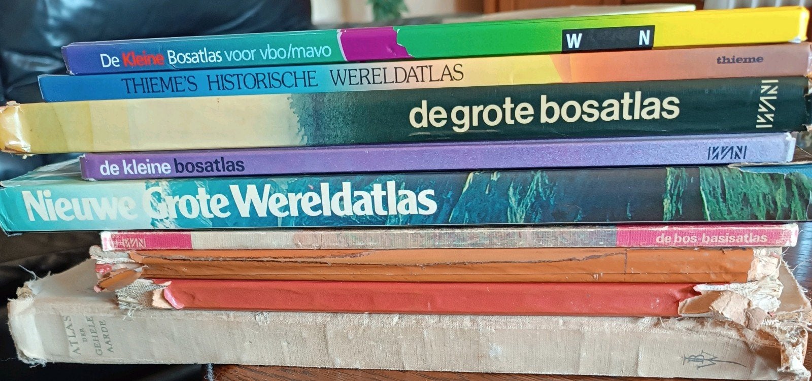 Diverse Atlassen Collectie: Bosatlas Wereldatlas Historisch, Gelezen, Bosatlas, Ophalen of Verzenden, 1800 tot 2000