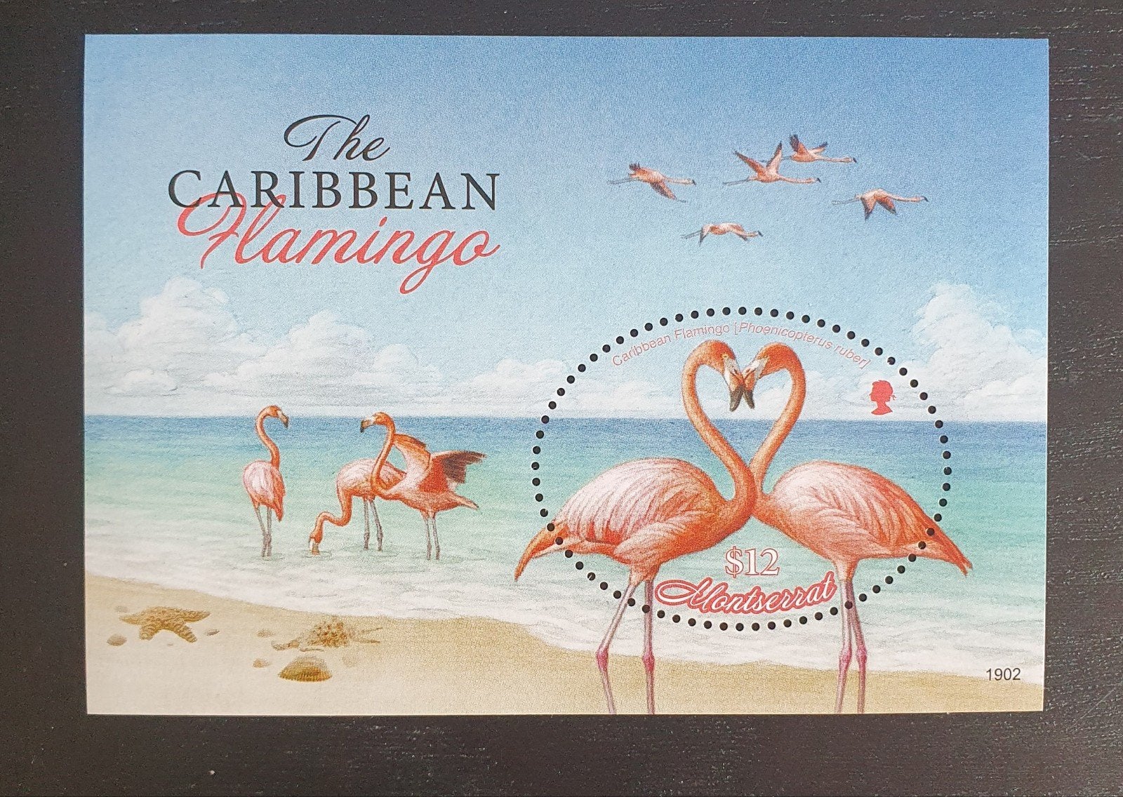 Montserrat 2019 Vogels Flamingo Michel blok 198 postfris, Verzenden, Postfris, Dier of Natuur