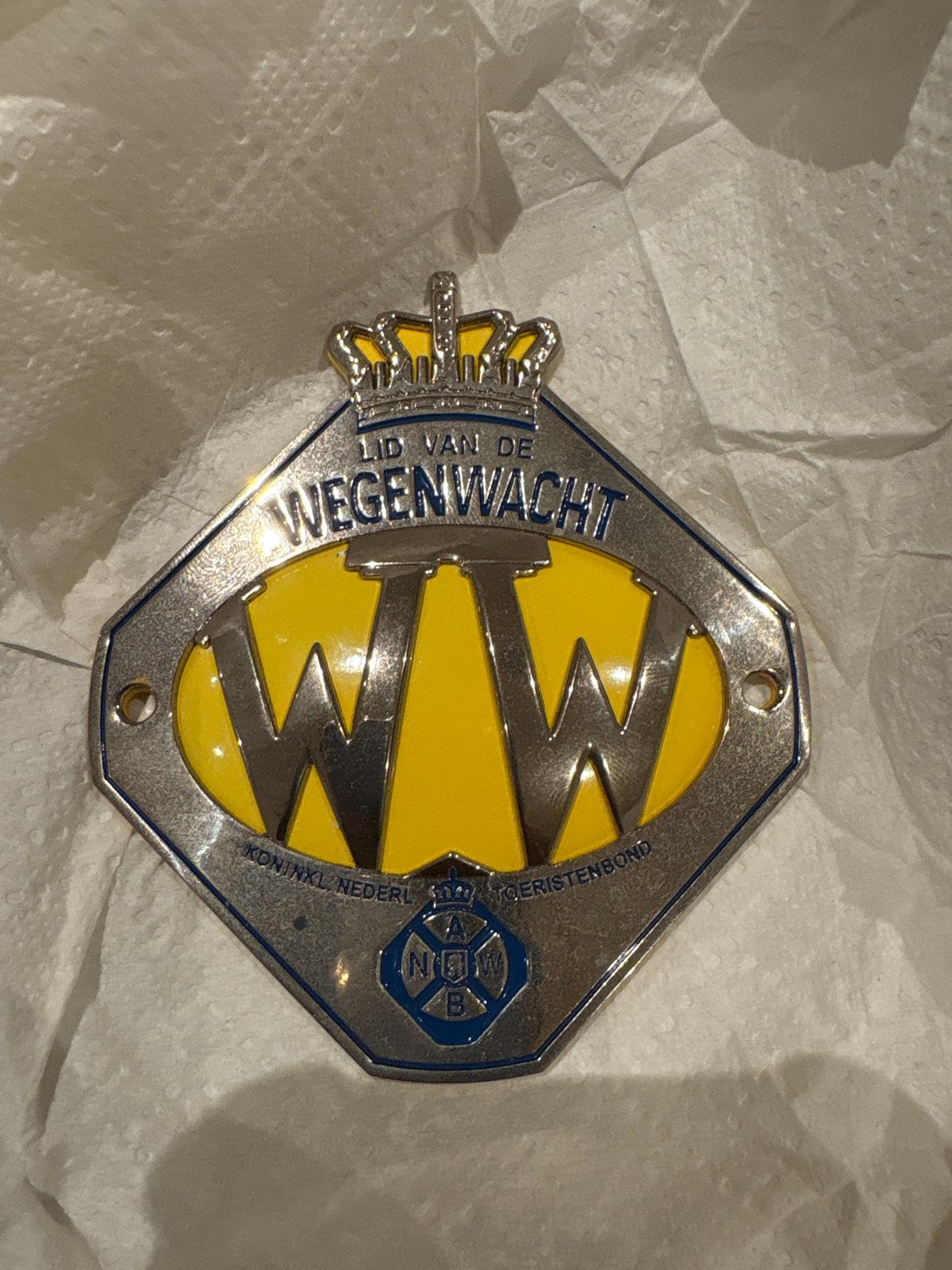 Zeldzaam Wegenwacht logo jaren '60 - Nieuwstaat, Ophalen of Verzenden, Nieuw, Auto's
